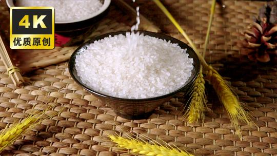 大米水稻 五常大米 农作物农业丰收米粒