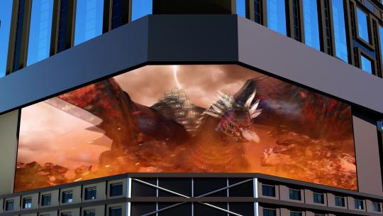 恐龙裸眼3d（可定制）视频素材模板下载