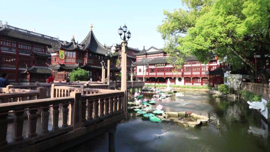 上海旅游景点城隍庙豫园九曲桥延时视频合集