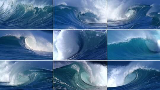 15种海浪巨浪企业精神拼搏力量视频素材模板下载