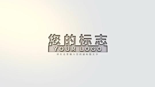 简约白色系LOGO展示