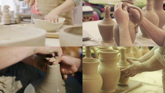 【合集】制作中的陶瓷陶艺传统文化视频素材模板下载