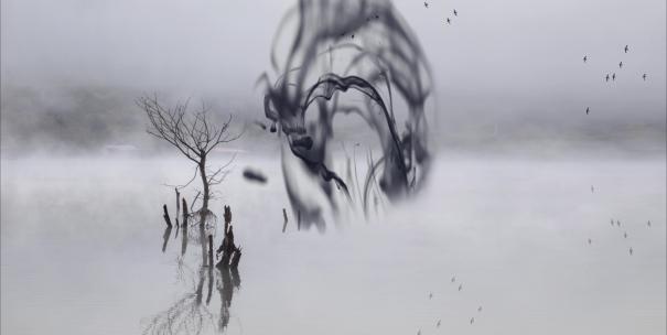 水墨文字标题片头AE模版