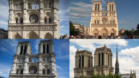 【合集】法国巴黎圣母院经典旅游地标
