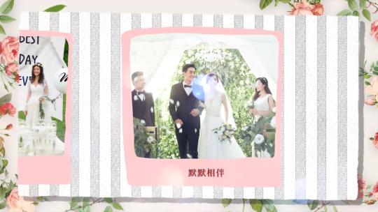 浪漫韩式婚礼爱情电子相册AE模板