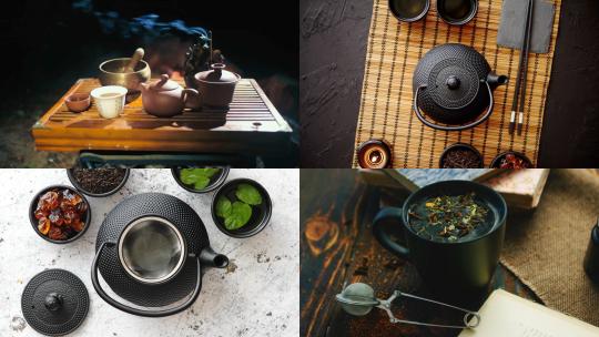 【合集】各式各样的茶具沏茶视频素材模板下载