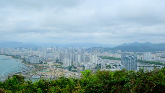 海南三亚海景风光 凤凰岛 游艇