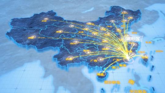 汕头市潮阳区辐射全国网络地图