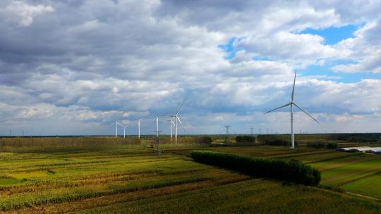 风机建设 风机风力发电低碳环保田野风机