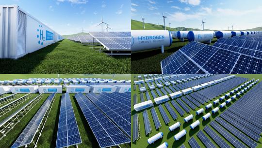 氢能源 氢能 新能源 碳中和高清在线视频素材下载