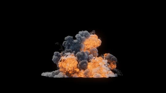 4k巨大的大型爆炸烟尘火光光效-alpha (8)