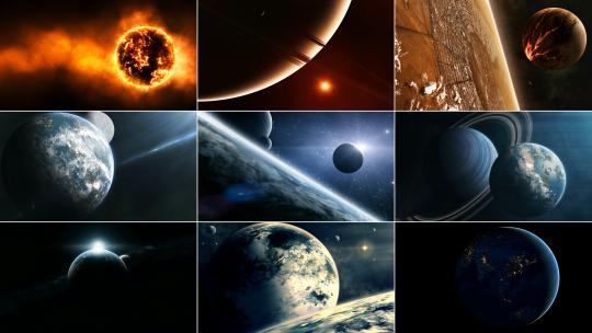 无限宇宙星球地球高清在线视频素材下载
