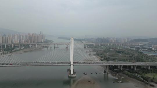 福州魁浦大桥平行左移航拍高清