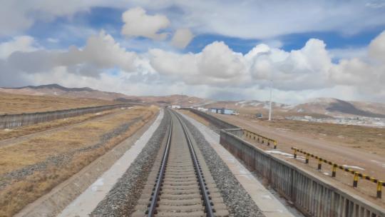 青藏线青藏铁路铁轨铁路运输