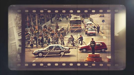 老电影老照片胶片效果动画