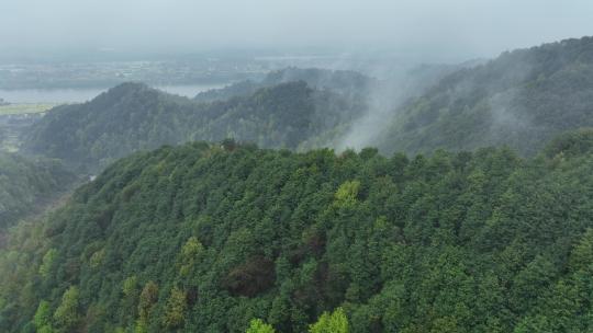 烟雨云雾缥缈的大山