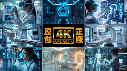 智慧医疗科技健康AI医院高清在线视频素材下载