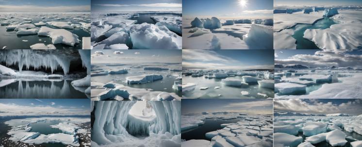 冰川南极北极高清在线视频素材下载