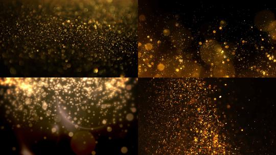 【合集】抽象金色粒子光斑背景