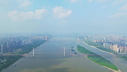 武汉白沙洲大桥视频素材模板下载