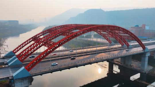 桥梁中国基建、高家坝大桥、徐家坝收费站视频素材模板下载