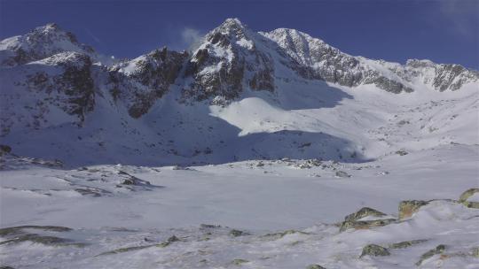 雪山上的美景视频素材模板下载