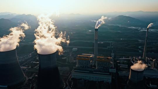 发电厂烟囱白烟碳排放