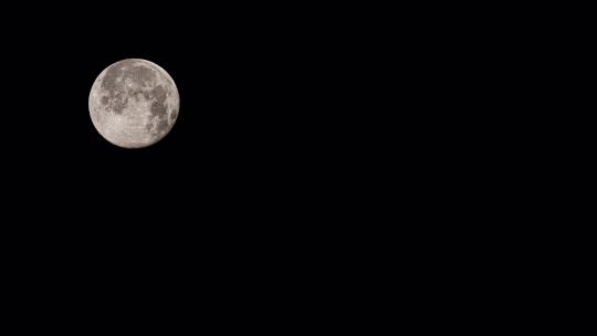 月亮月球延时实拍镜头