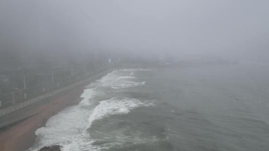 青岛第三海水浴场航拍