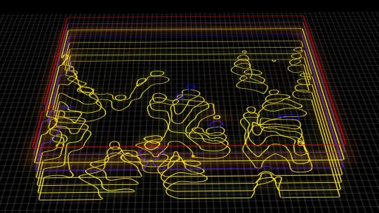 波浪线地形AE工程