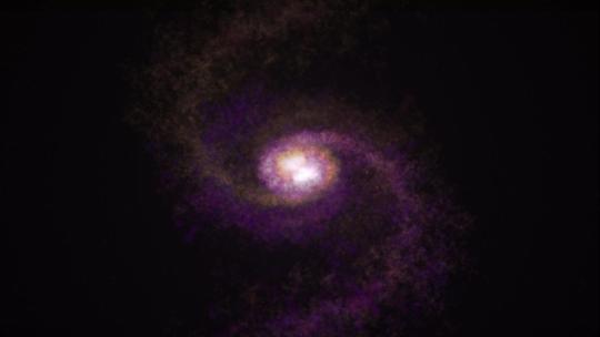 深星系背景 与螺旋星系的空间背景
