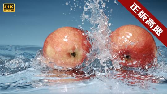 5K-苹果与水的碰撞，红富士升格拍摄