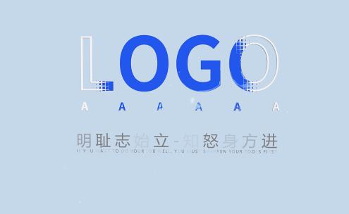 简洁三维logo演绎AE模板