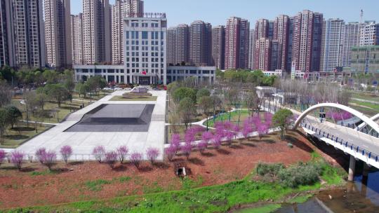 4K长沙望城经济技术开发区管委会航拍