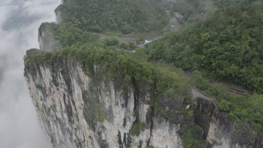 悬崖 峡谷 自然景观 航拍素材