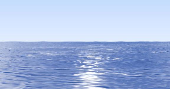大海(ae模版)海天一色 海平面蓝天大海