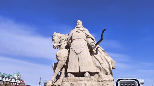 内蒙古额尔古纳市哈撒尔雕像