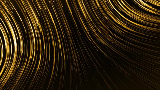 金色线条 粒子线条抽象背景 4K背景