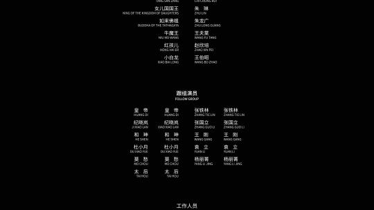 4K电影片尾字幕影视AE模板