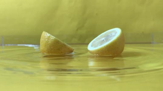 柠檬分开的瞬间视频素材模板下载