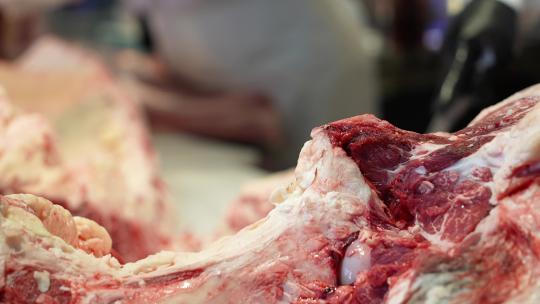 切牛肉肉类加工销售牛肉视频素材模板下载