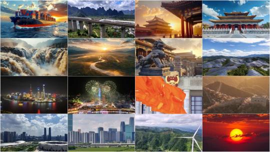 2025最新中国梦中国经济发展美丽祖国宣传片高清在线视频素材下载
