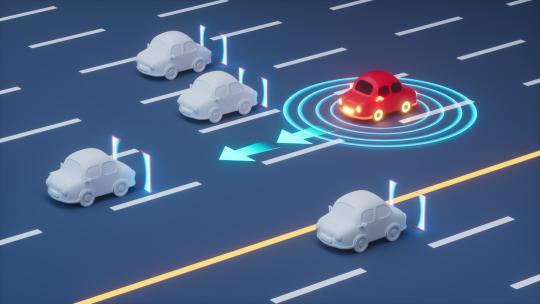 无人驾驶自动驾驶技术概念动画视频素材模板下载