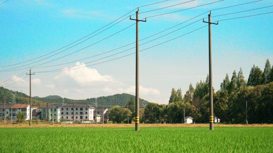 宫崎骏小桥古镇扫街乡村风景治愈系风景自然