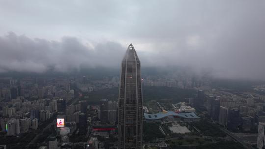 深圳市4K平安金融中心大厦航拍