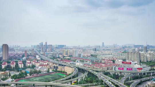 延时拍摄南京城市景观