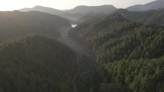 航拍风景森林大山云海旅游风光江西景德镇