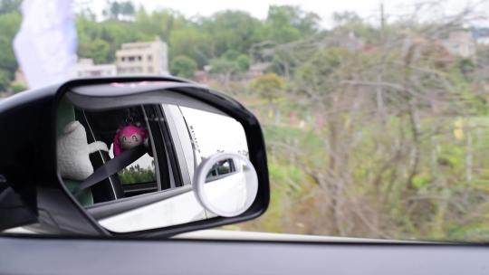 车窗后视镜4k视频素材模板下载