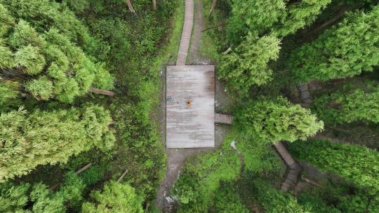 彭州中坝森林公园航拍