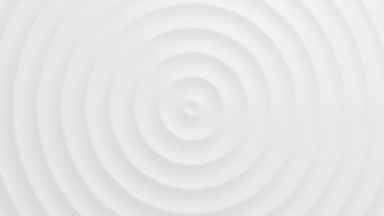 白色圆圈扩散圆形波纹扩散无限循环简约背景